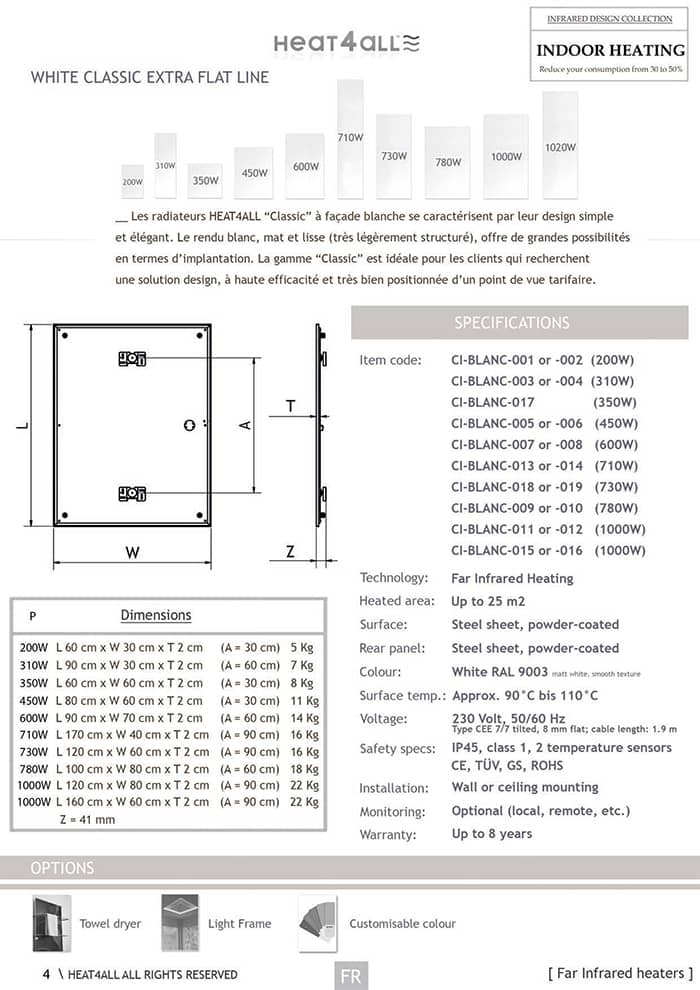 gamme radiateurs classic line iconic heat4all